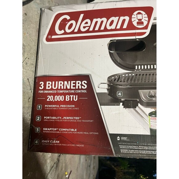 Coleman ROADTRIP PORTABLE GRILL TAILGATE CAMPING NEW RETAIL $319 - Picture 4 of 5